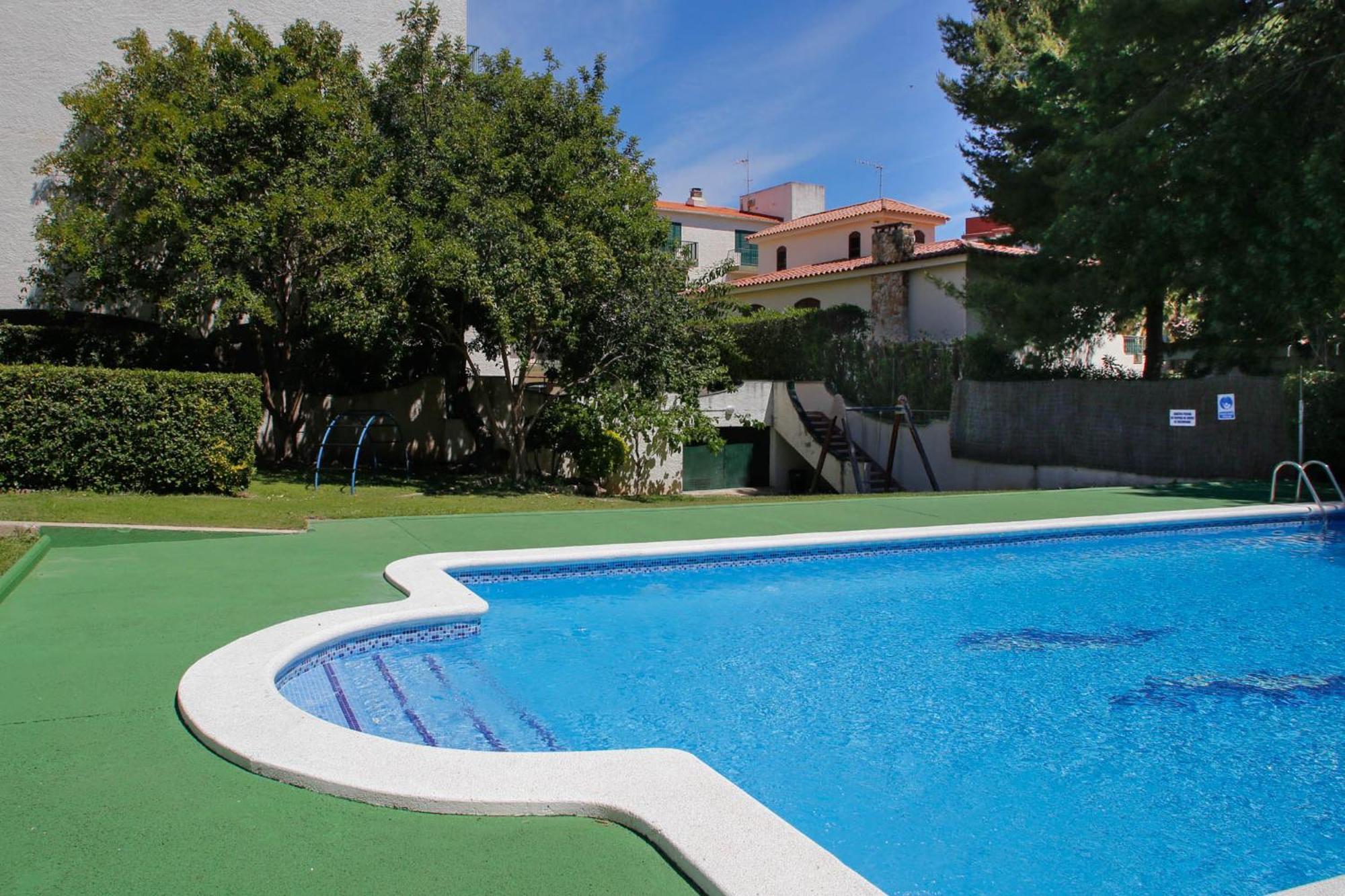 At044 Cerca De La Playa, Con Piscina Y Airco Apartamento Torredembarra Exterior foto
