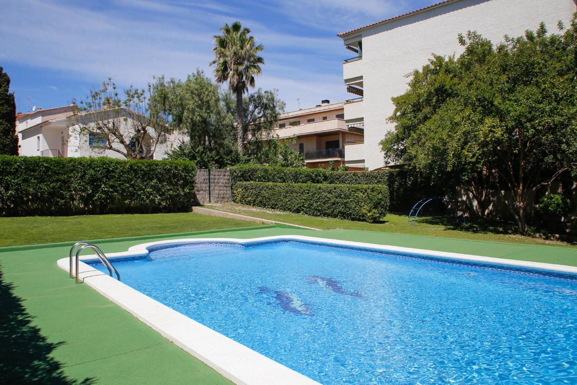 At044 Cerca De La Playa, Con Piscina Y Airco Apartamento Torredembarra Exterior foto